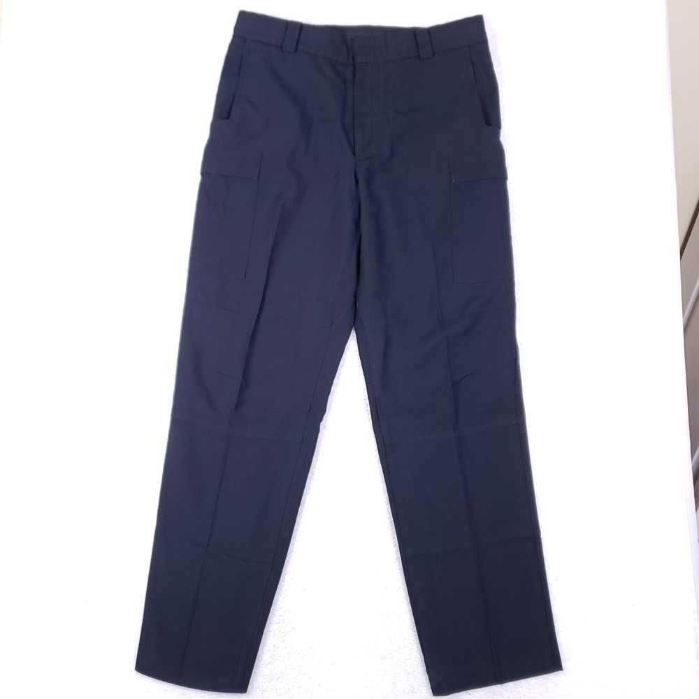 Blauer Cargo Pants Mens 36 Reg Tactical Uniform Dark Navy Blue Wool Blend Duty